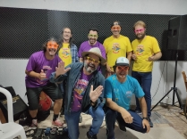 Banda Astronave de Papel apresenta composições lúdicas para crianças e adultos no Cine Play Day