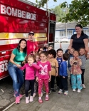 Corpo de Bombeiros realiza visita especial na rede municipal de ensino