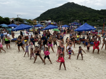 Caravana de Verão da Águas de Palhoça mobiliza a Guarda do Embaú