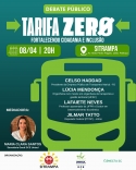 Evento debate Tarifa Zero e mobilidade em Palhoça