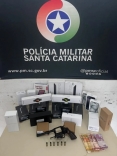 Quadrilha especializada em roubos a lojas de celulares é presa em Palhoça