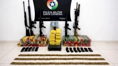 Operação do Bope apreende armamentos e grande quantidade de drogas no Morro do Gato