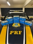 Motorista tenta fugir da PRF em Palhoça e é pego com 25 quilos de cocaína