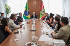 Presidência do TJSC recebe comitivas de Palhoça e de Santo Amaro